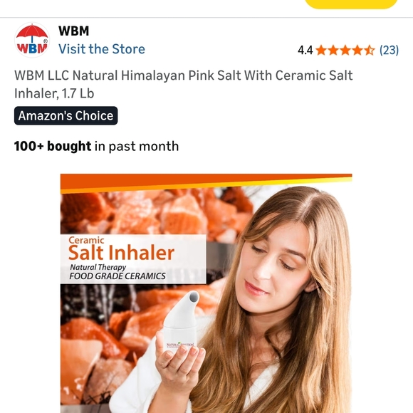 New In Box Himalayan Pink Salt Inhaler - Picture 3 of 4